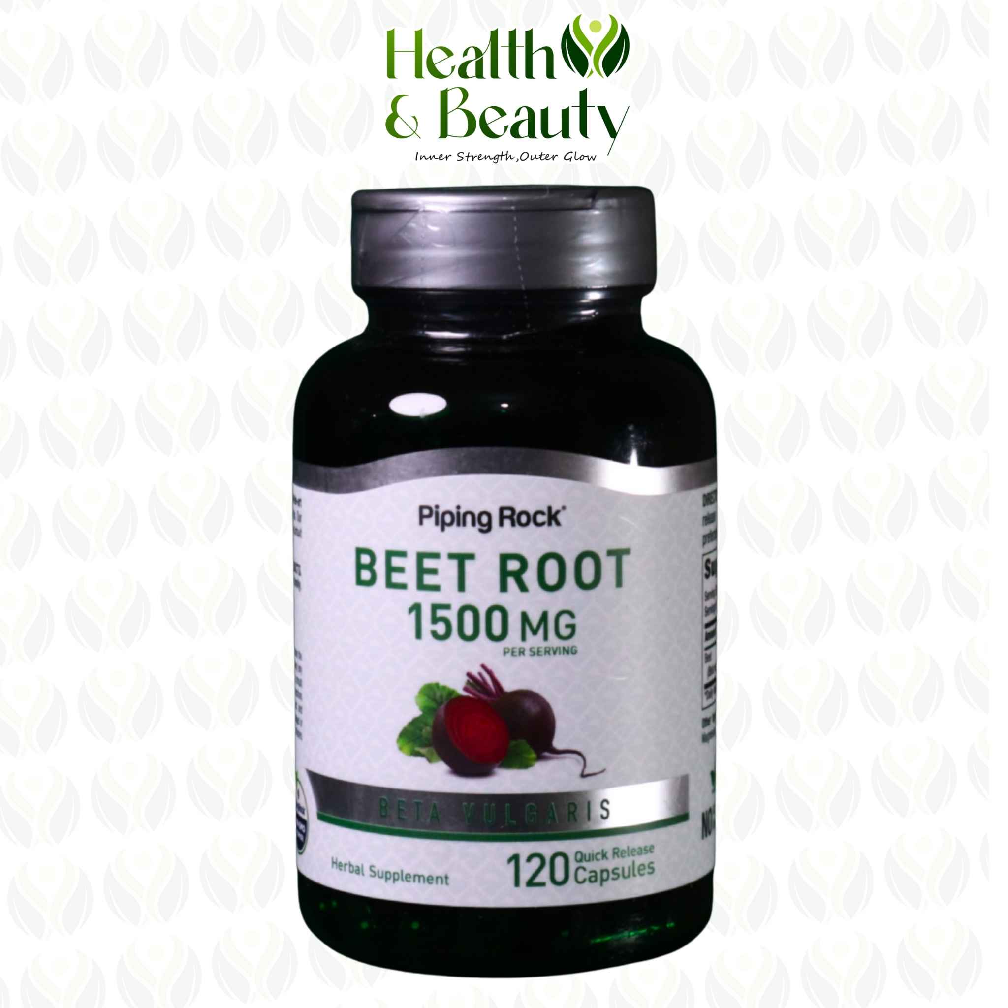 Piping Rock Beet Root 1,500mg - 120 Capsules