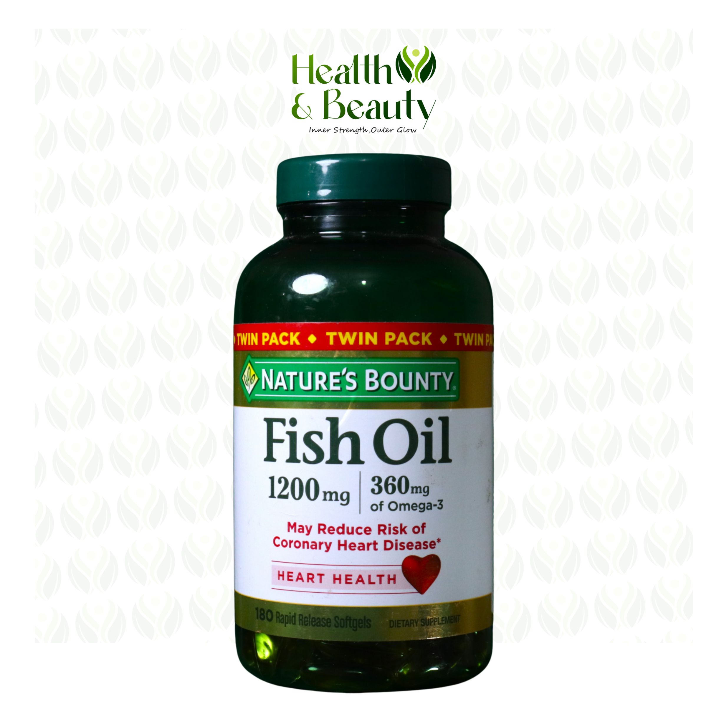 Nature's Bounty Fish Oil 1200mg - 180 Rapid Release Softgels